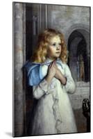 Her First Sermon-William Holman Hunt-Mounted Giclee Print