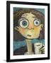 Her First Sip of Coffee-Tim Nyberg-Framed Giclee Print