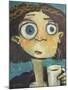 Her First Sip of Coffee-Tim Nyberg-Mounted Giclee Print