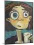 Her First Sip of Coffee-Tim Nyberg-Mounted Premium Giclee Print