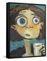 Her First Sip of Coffee-Tim Nyberg-Framed Stretched Canvas