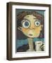 Her First Sip of Coffee-Tim Nyberg-Framed Premium Giclee Print