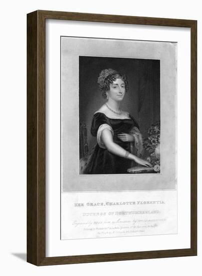 Her Grace Charlotte Florentia, Duchess of Northumberland, 1829-TA Dean-Framed Giclee Print