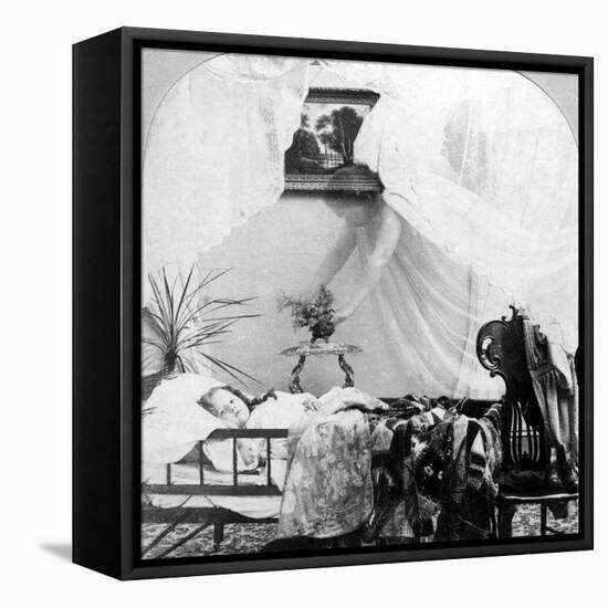 Her Guardian Angel-null-Framed Stretched Canvas