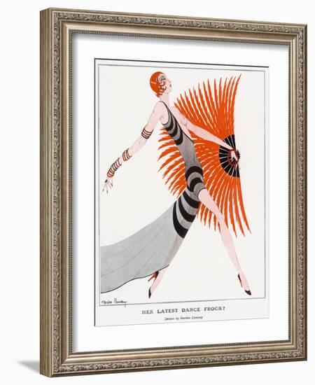 Her Latest Dance Frock?' by Gordon Conway-null-Framed Art Print