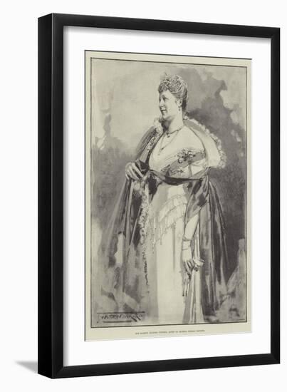 Her Majesty Augusta Victoria, Queen of Prussia, German Empress-Thomas Walter Wilson-Framed Giclee Print