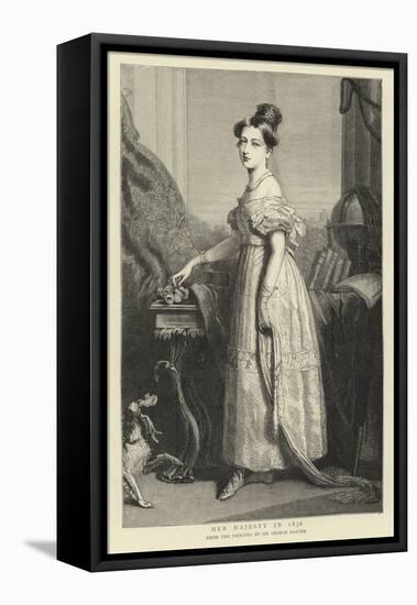 Her Majesty in 1836-Sir George Hayter-Framed Stretched Canvas