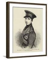 Her Majesty in Military Costume at a Review at Windsor, 1837-null-Framed Giclee Print