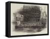 Her Majesty in the Admiral's Barge-null-Framed Stretched Canvas