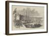 Her Majesty Landing at Cowes, Isle of Wight-null-Framed Giclee Print
