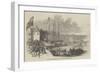 Her Majesty Landing at Cowes, Isle of Wight-null-Framed Giclee Print