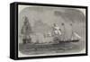 Her Majesty Leaving Cherbourg-Edwin Weedon-Framed Stretched Canvas