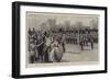 Her Majesty Presenting a State Colour to the Scots Guards at Windsor Castle-Frank Dadd-Framed Giclee Print