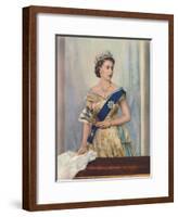 'Her Majesty Queen Elizabeth II', c1953-Unknown-Framed Giclee Print