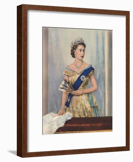 'Her Majesty Queen Elizabeth II', c1953-Unknown-Framed Giclee Print