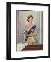 'Her Majesty Queen Elizabeth II', c1953-Unknown-Framed Giclee Print