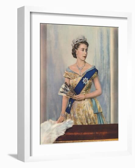 'Her Majesty Queen Elizabeth II', c1953-Unknown-Framed Giclee Print