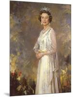 Her Majesty Queen Elizabeth II-R. Macarron-Mounted Art Print