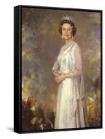 Her Majesty Queen Elizabeth II-R. Macarron-Framed Stretched Canvas