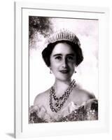 Her Majesty Queen Elizabeth, the Queen Mother, in Tiara and Gown, 4 August 1900 - 30 March 2002-Cecil Beaton-Framed Photographic Print