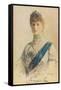 Her Majesty Queen Mary, 1913-John Lavery-Framed Stretched Canvas