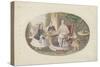 Her Majesty Queen Victoria and Family, c.1851-English School-Stretched Canvas