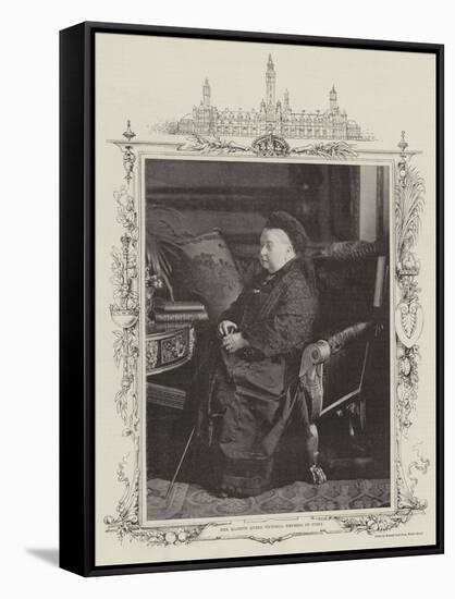 Her Majesty Queen Victoria, Empress of India-null-Framed Stretched Canvas