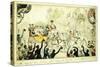 Her Majesty Queen Victoria 's First Entry into Brighton Oct. 4th 1837, 1837-George Cruikshank-Stretched Canvas