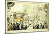 Her Majesty Queen Victoria 's First Entry into Brighton Oct. 4th 1837, 1837-George Cruikshank-Mounted Giclee Print