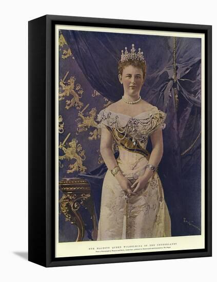 Her Majesty Queen Wilhelmina of the Netherlands-Frederic De Haenen-Framed Stretched Canvas