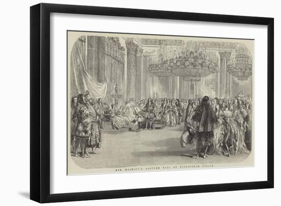 Her Majesty's Costume Ball at Buckingham Palace-null-Framed Giclee Print