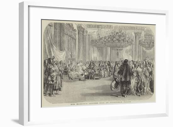 Her Majesty's Costume Ball at Buckingham Palace-null-Framed Giclee Print