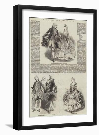 Her Majesty's Costume Ball-null-Framed Giclee Print