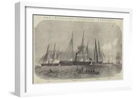 Her Majesty's Despatch Gun-Boats, Lynx, Beagle, Arrow, and Viper-Edwin Weedon-Framed Giclee Print