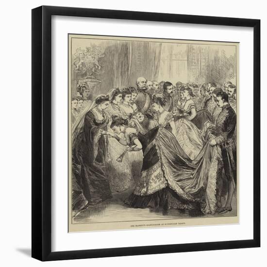 Her Majesty's Drawingroom at Buckingham Palace-null-Framed Giclee Print