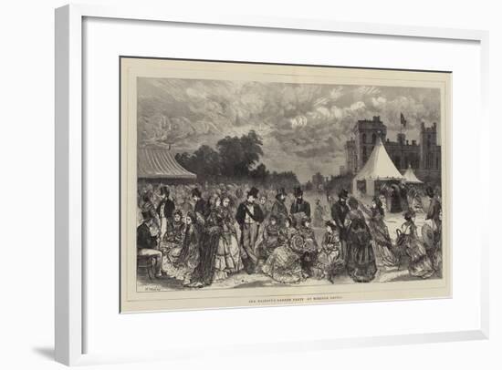 Her Majesty's Garden Party at Windsor Castle-Henry Woods-Framed Giclee Print