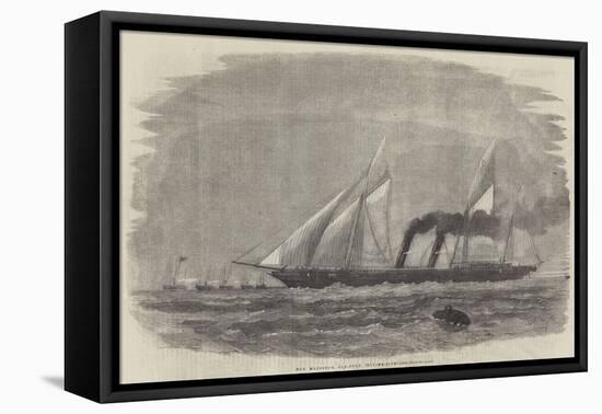 Her Majesty's Gun-Boat, Flying-Fish-George Henry Andrews-Framed Stretched Canvas