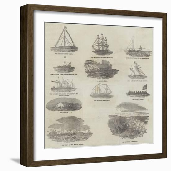 Her Majesty's Marine Excursion-null-Framed Giclee Print