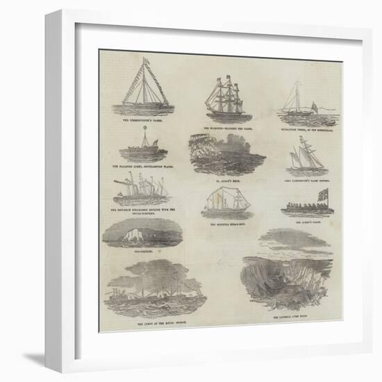 Her Majesty's Marine Excursion-null-Framed Giclee Print