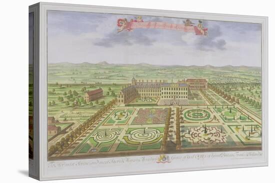 Her Majesty's Royal Palace at Kensington, from "Survey of London"-Leonard Knyff-Stretched Canvas