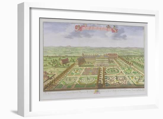 Her Majesty's Royal Palace at Kensington, from "Survey of London"-Leonard Knyff-Framed Giclee Print