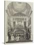 Her Majesty's State Ball, the Grand Staircase at Buckingham Palace-null-Stretched Canvas