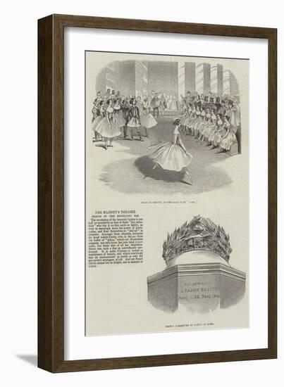 Her Majesty's Theatre, Cerito in the Revolving Pas-null-Framed Giclee Print