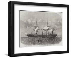 Her Majesty's Troop-Ship Transit, Refitting and Receiving Stores for China in Portsmouth Harbour-Edwin Weedon-Framed Premium Giclee Print