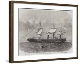 Her Majesty's Troop-Ship Transit, Refitting and Receiving Stores for China in Portsmouth Harbour-Edwin Weedon-Framed Giclee Print