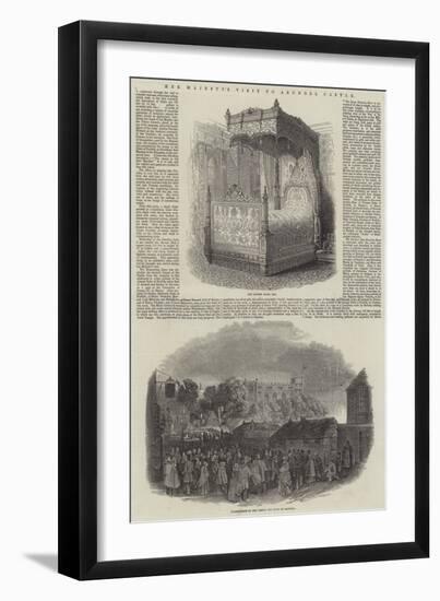 Her Majesty's Visit to Arundel Castle-null-Framed Giclee Print