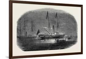 Her Majesty's Visit to Belgium: the King of the Belgians Leaving the Royal Yacht, 1852-null-Framed Giclee Print