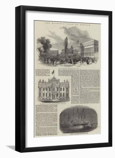 Her Majesty's Visit to Belgium-null-Framed Giclee Print
