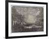 Her Majesty's Visit to France, the Fireworks at Versailles-null-Framed Giclee Print