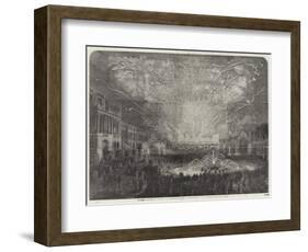 Her Majesty's Visit to France, the Fireworks at Versailles-null-Framed Giclee Print